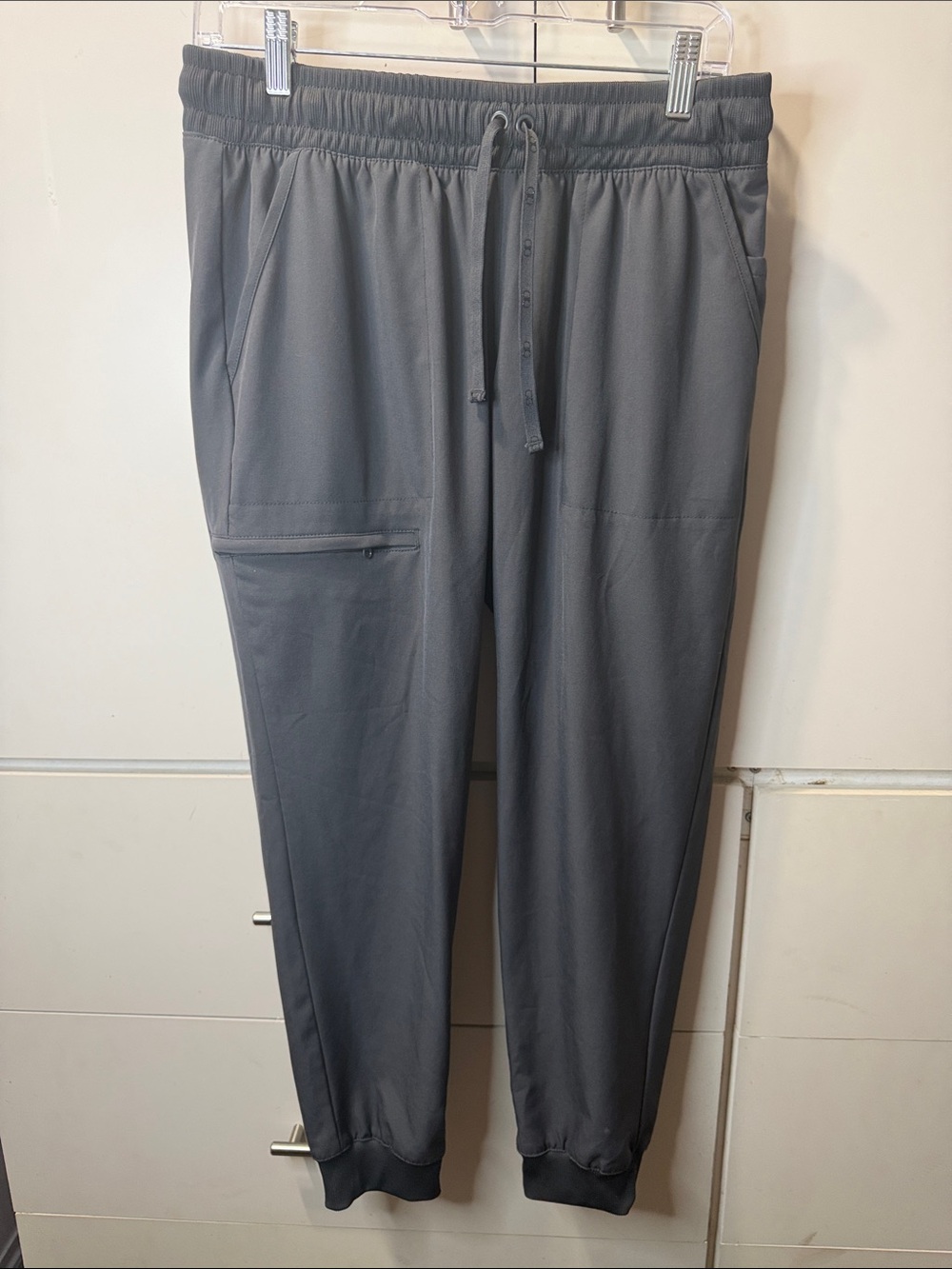 Not Rated Men's Charcoal Gray Jogger Sweatpants with Zip Pocket